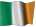 Small animated Irish flag clip art for a white background